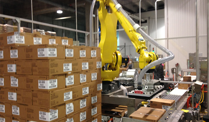Automatic Robot Case Palletizer